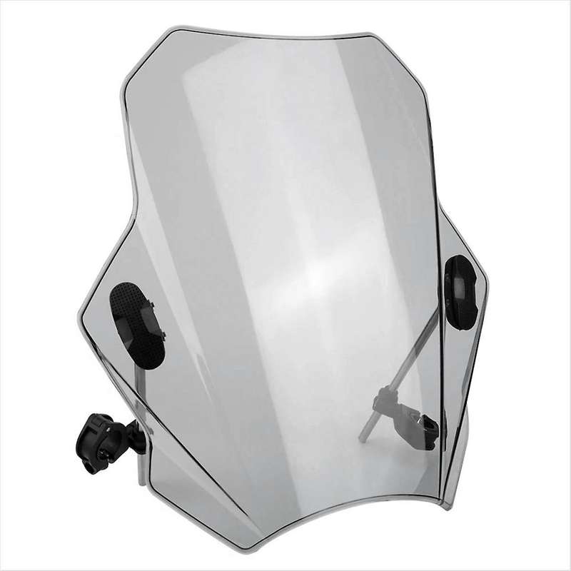 Motorcycle Windscreen for MT07 MT09 CBR600RR CB1000R GXSR 600 750 Adjustable 43x40cm Gray