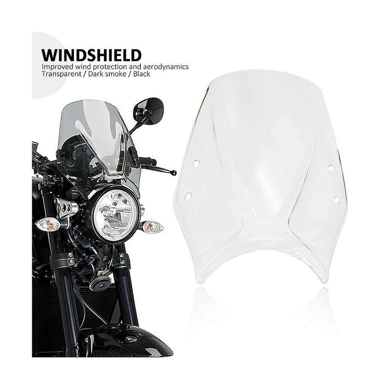 Motorcycle Windscreen Windshield Deflector with Bracket for Xsr 900 Xsr900 Xsr700 Xsr700 2016-(smok
