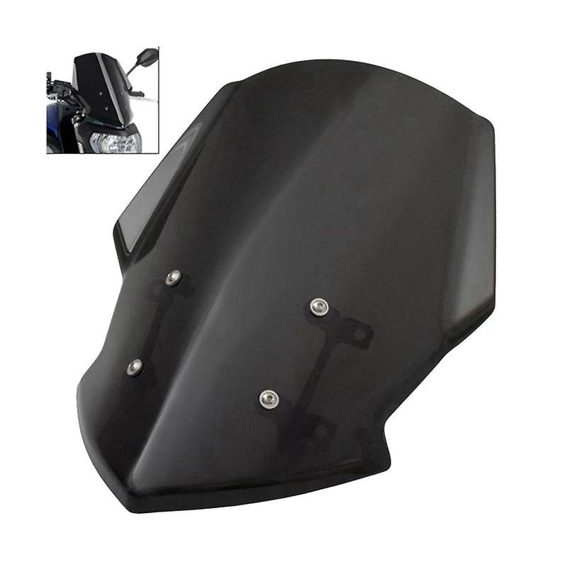Motorcycle Windscreen Windshield Deflector with Bracket for Mt-07 Fz-07 Fz07 2018-2020