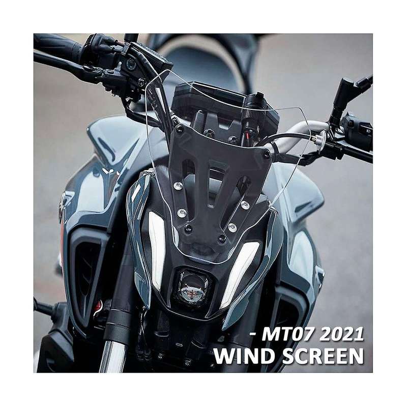 Motorcycle Windshield Deflectors Wind Shield Screen Protector for Mt07 Mt-07 2021 2022(transparent)