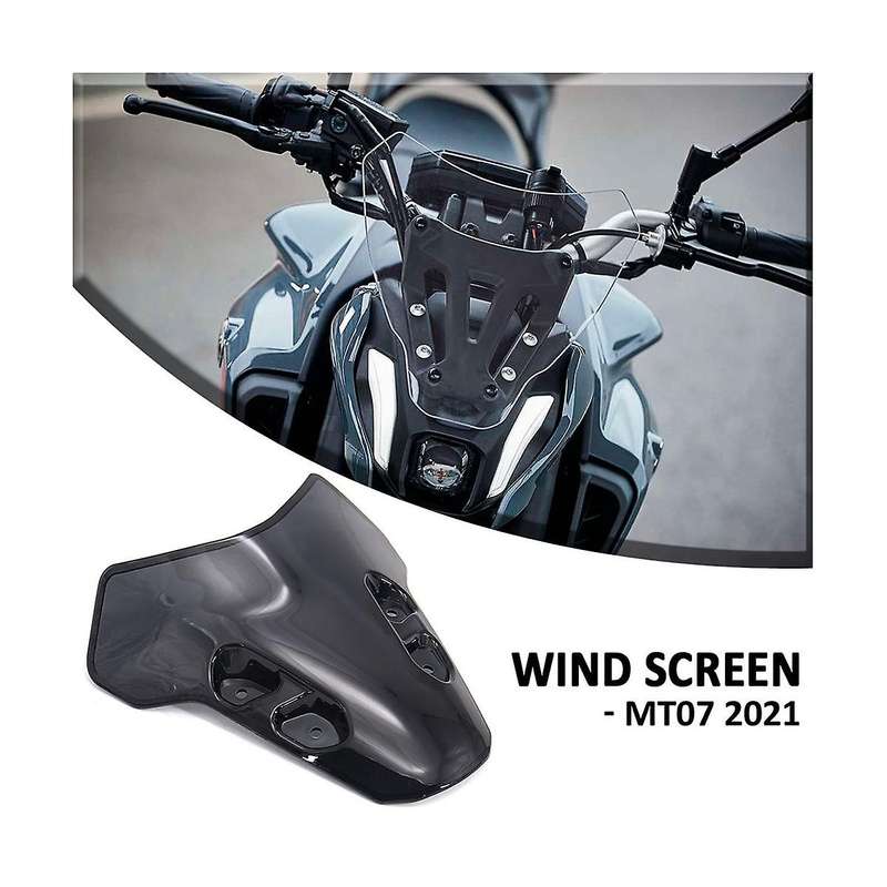 Motorcycle Windshield Deflectors Wind Shield Screen Protector for Mt07 Mt-07 2021 2022(transparent)