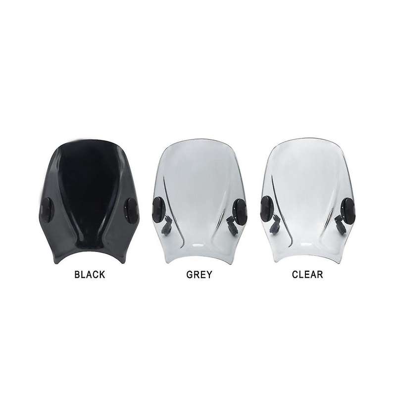 Motorcycle Windshield Wind Screen Shield Deflector Protector Cover for Keeway 125 / 150 / 200(gray)