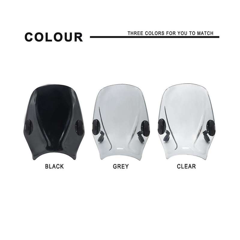 Motorcycle Windshield Wind Shield Deflector for /meteor/classic 350 500 Interceptor 650(gray)