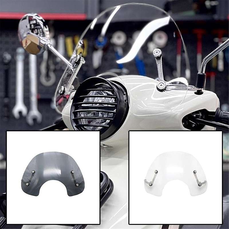 Motorcycle Windshield Windscreen Wind Deflector Wind Shield Spoiler for Ns125la Ns125la(transparent)