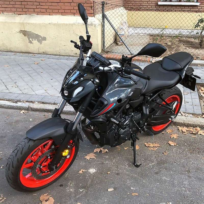 Motorcycle Windshield Windscreen Wind Deflector for 2021 MT-07 MT07 MT 07 Mt07 Black
