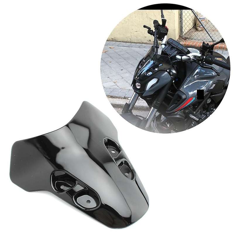Motorcycle Windshield Windscreen Wind Deflector for 2021 MT-07 MT07 MT 07 Mt07 Black