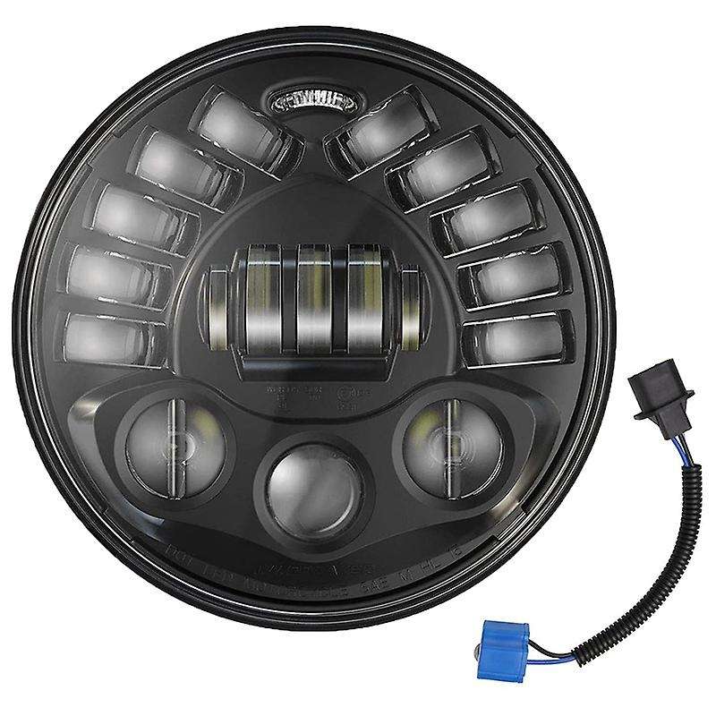 Motorcycles and Cars Modified LED Headlights 500 Watts 7 Inch Water for Wrangler Headlights 6000K Wh