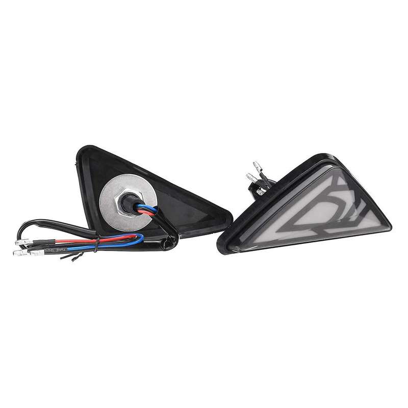 Motorcycles Turn Signals LED Motorcycle Triple-cornered Flowing Turn Signals Lights Indicator Blinke