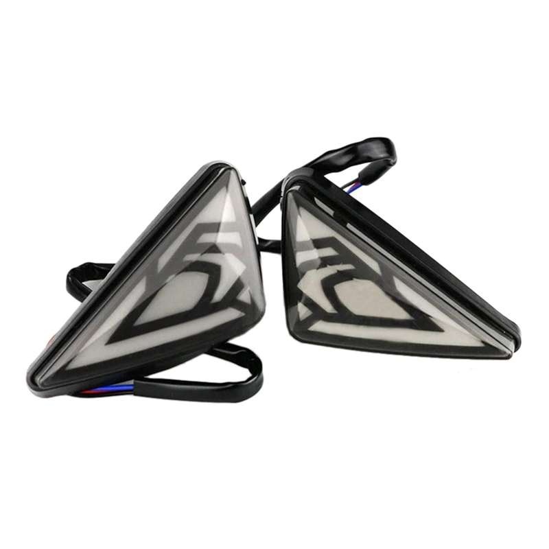 Motorcycles Turn Signals LED Motorcycle Triple-cornered Flowing Turn Signals Lights Indicator Blinke