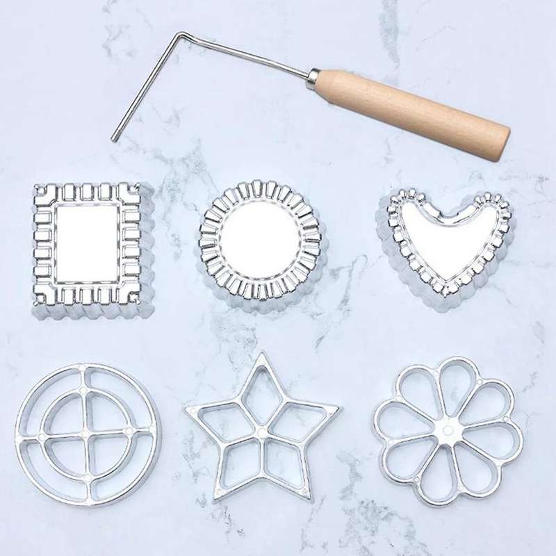 Mould Aluminum Biscuit Desserts Moulds with Handle Snackes Desserts Baking Kitchen Convenience Acces