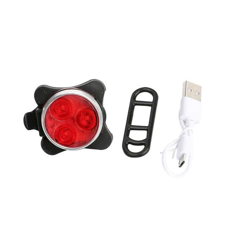 Mountain Bike Usb Charging Light Single Car Front Light Warning Light Red and White Bicycle Tail Li