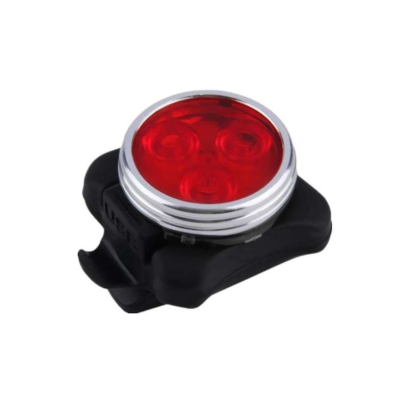 Mountain Bike Usb Charging Light Single Car Front Light Warning Light Red and White Bicycle Tail Li