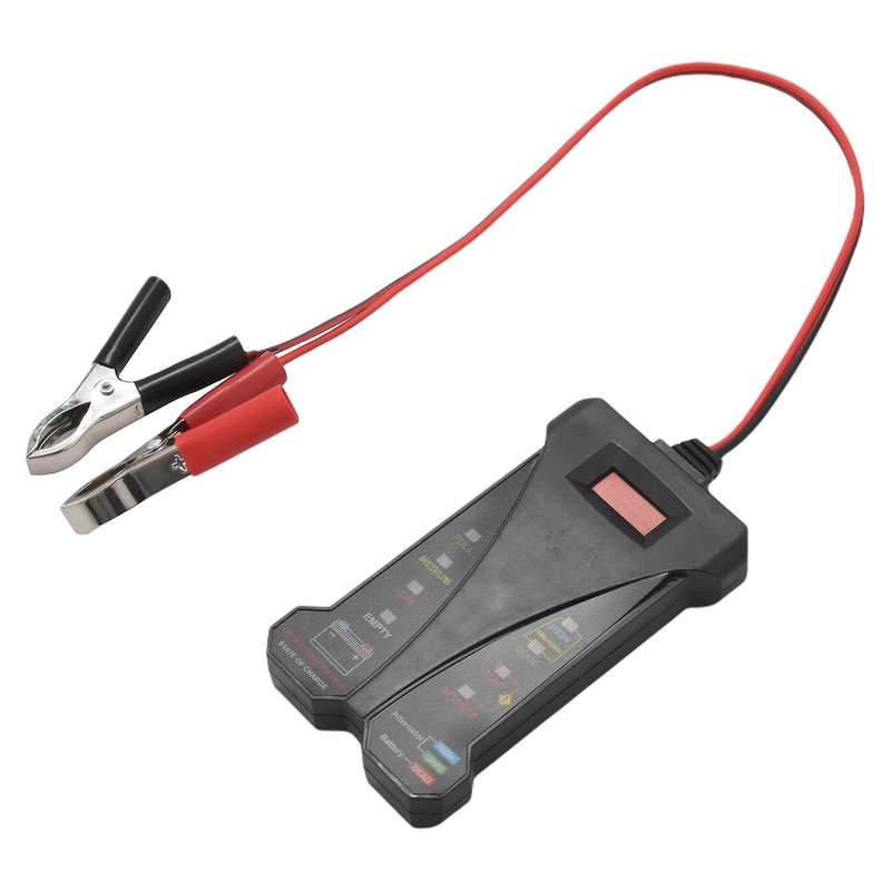 MP0514A 12V Digital Battery Tester Voltmeter and Charging System Analyzer with LCD Display and LED