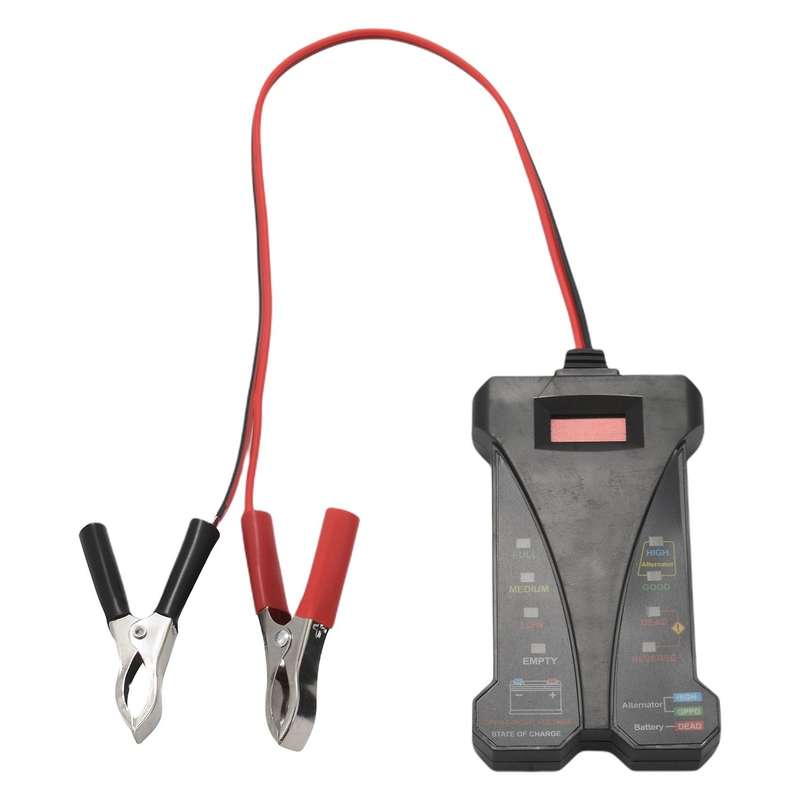 MP0514A 12V Digital Battery Tester Voltmeter and Charging System Analyzer with LCD Display and LED