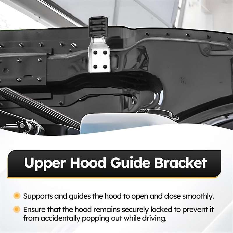 MPB75133 2 Pack Upper Hood Guide Bracket Left & Right Side for Peterbilt 384 388 389 Replace L11-613