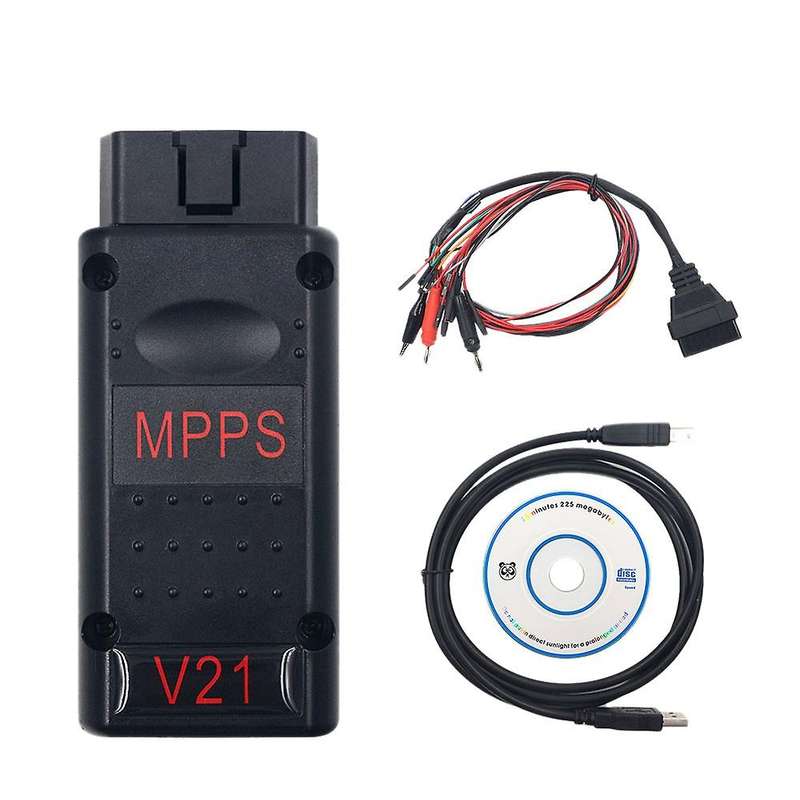 MPPS V21 ECU Chip Tuning Tool MAIN + TRICORE + MULTIBOOT with Breakout Tricore Cable EEprom Programm