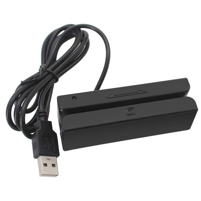 Msr90 Usb Magnetic Strip Card Reading Machine Card Reader Stripe 3 Tracks Mini Swiper for Usb Pc