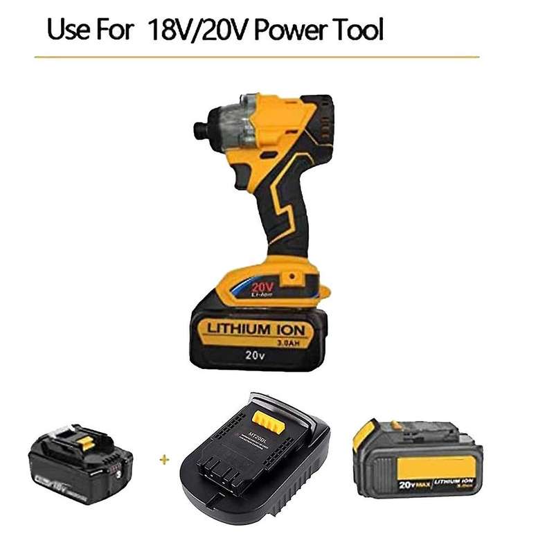 MT20DL Battery Converter Adapter for Makita 18V Bl1830 Bl1860 Bl1815 Convert to Dewalt 18V 20V DCB2