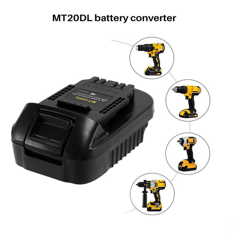 Mt20dl Battery Adapter Compatible Makita 18v Compatible Dewalt 18v 20v Battery