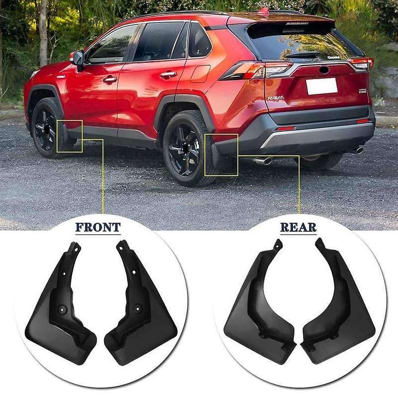 Mud Flaps Compatible for 2019-2022 Mud Splash Guards (4Pcs Set) Custom Front and Rear Splash Fenders