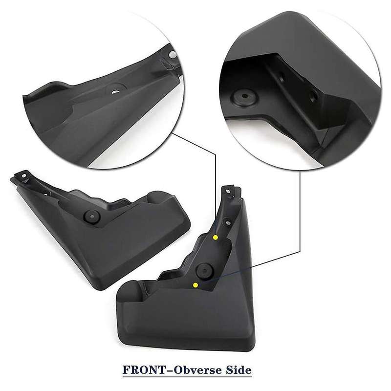 Mud Flaps Compatible for 2019-2022 Mud Splash Guards (4Pcs Set) Custom Front and Rear Splash Fenders