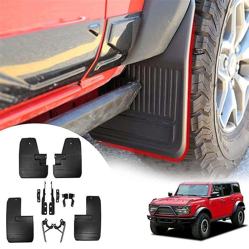 Mud Flaps for Accessories 2021 2022 2023 2/4 Door Front and Rear Splash Guard Mudguard