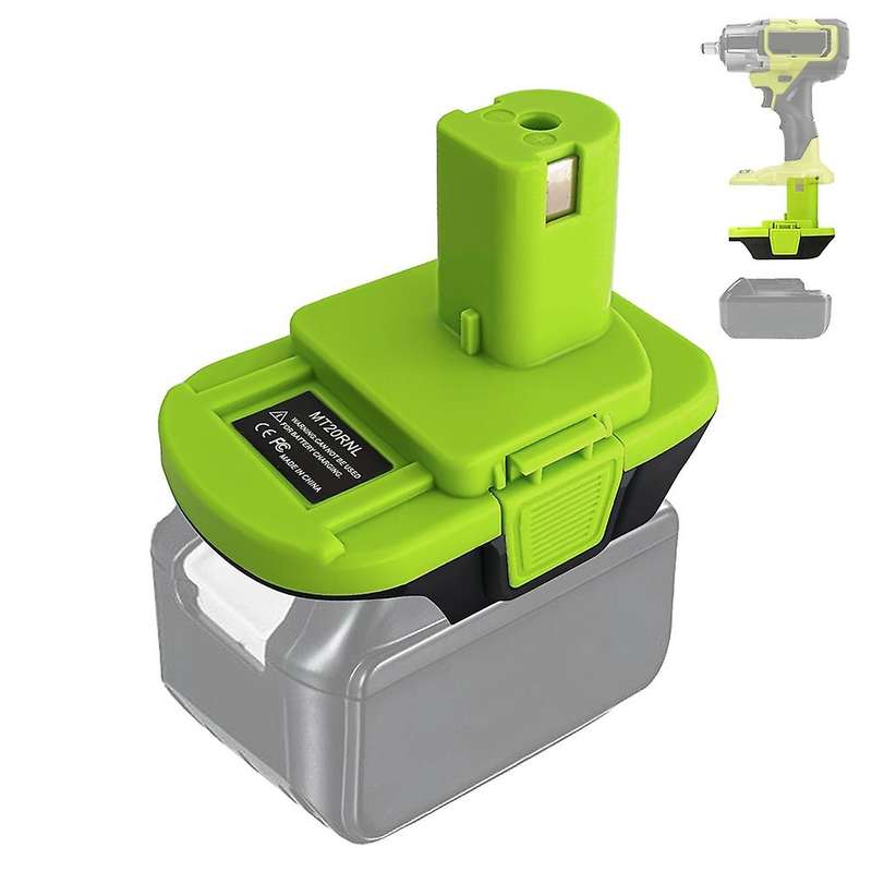 Mt20rnl Battery Adapter Use for Ryobi 18v Tools,converts for Makita 18v Li-ion Battery to Ryobi 18v