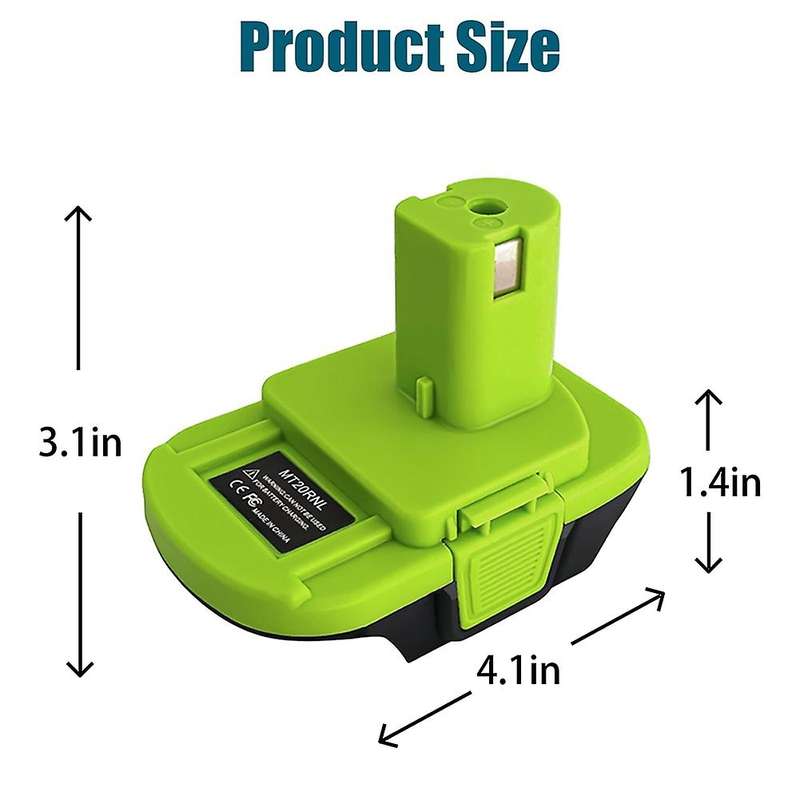 Mt20rnl Battery Adapter Use for Ryobi 18v Tools,converts for Makita 18v Li-ion Battery to Ryobi 18v