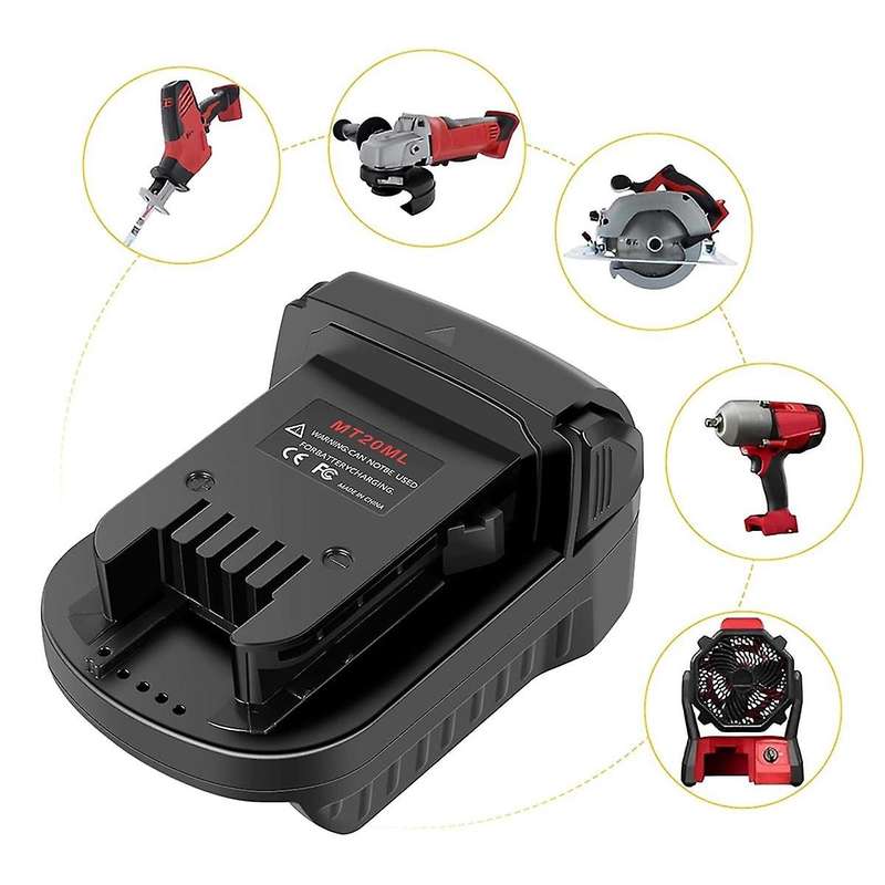 MT20ML Battery Adapter Converter for 18V Li-Ion Battery to for 18V for BL1860B/BL1860/BL1850B