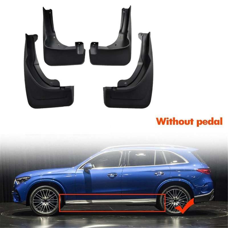 Mud Flaps Splash Guards Mudguards for GLC260 GLC300 X254 2023 2024 Accessories ,Without Pedal