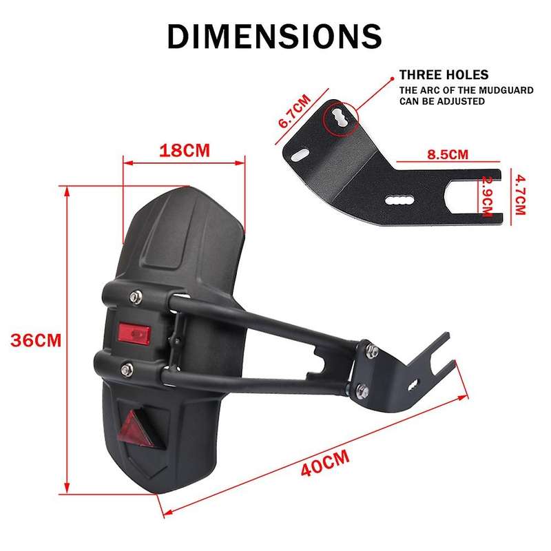 Mudguard for MT-09 FZ250 XJR400 XJR1200 FZIN FZ16 Motorcycle Rear Mudflap Back Splash Guard A