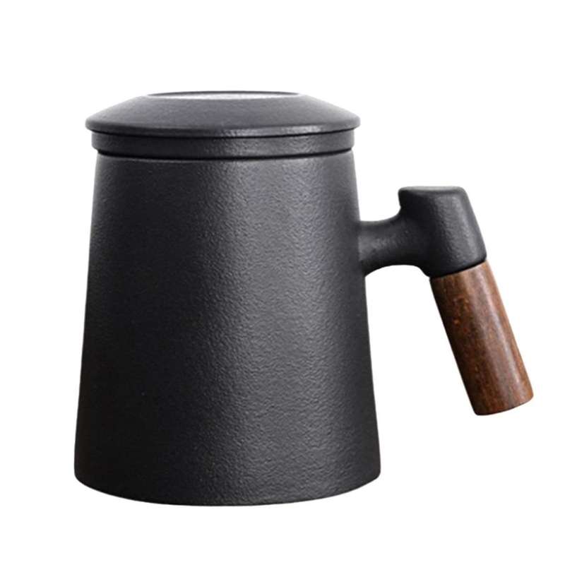 Mug Ceramic Tea Water Separation Bubble Cup Home Belt Handle Filter Tea Leak with Cover Drinkware Ty