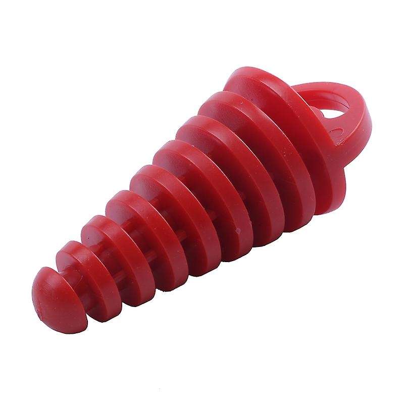Muffler Pipe Exhaust Wash Plug for Motorcycle Dirt Bike ATV 2 4 Stroke, Red