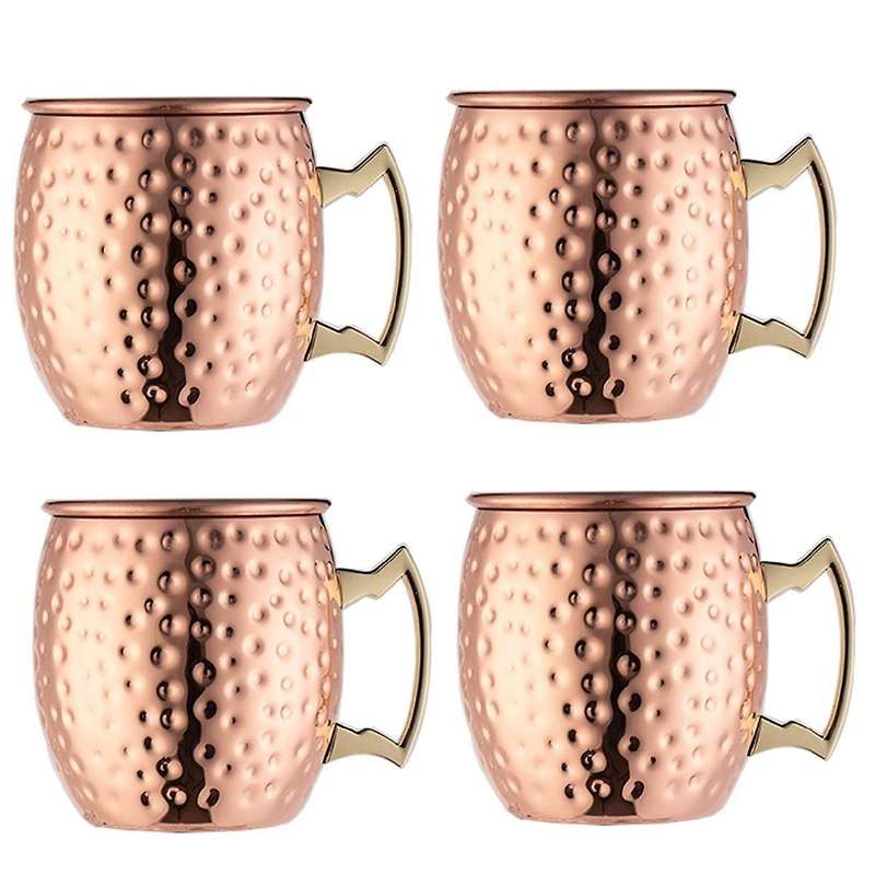 Mugs Hammered Mugs Drinking Cup Copper Cup Hammer Point Cup Bar Cocktail Glass Bar Mug