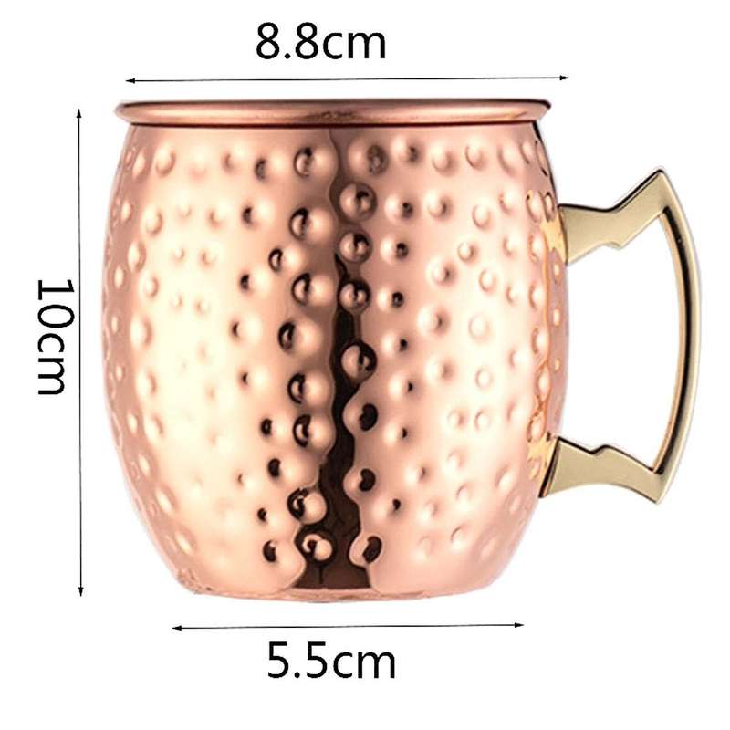 Mugs Hammered Mugs Drinking Cup Copper Cup Hammer Point Cup Bar Cocktail Glass Bar Mug