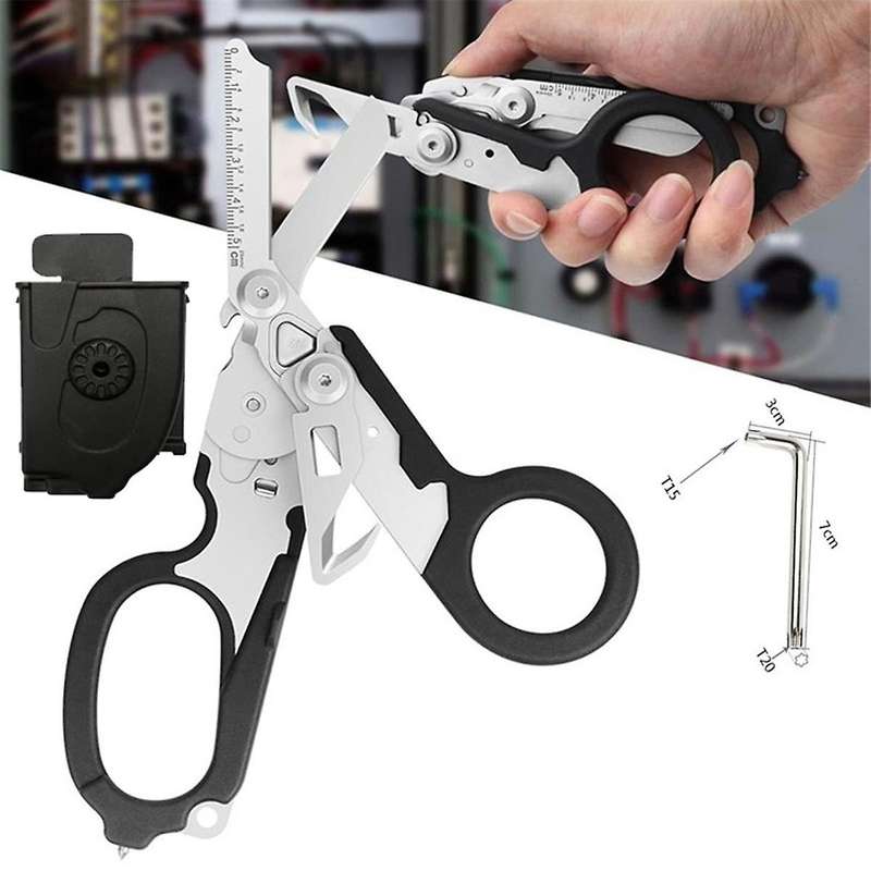 Multi -Function Scissors, Emergency Scissors, Tape Cutting Machines and Glass Crusher Expert Foldin