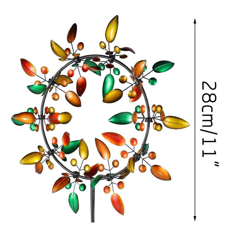 Multi Color Wind Sculpture Spinner Unique Metal Windmill Yard Garden Farm Outdoor Spinners Catchers