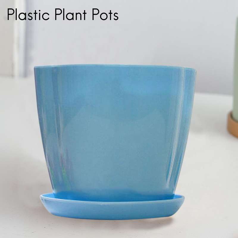 Multi Color Thick Plastic Plant Pots Seedling Nursery Transplanting Planter Container Outdoor Indoo