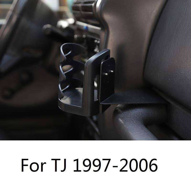 Multi-Function Drink Cup Bottle Holder, Bolt-on Stand Bracket Organizer for Wrangler TJ 1997-2006