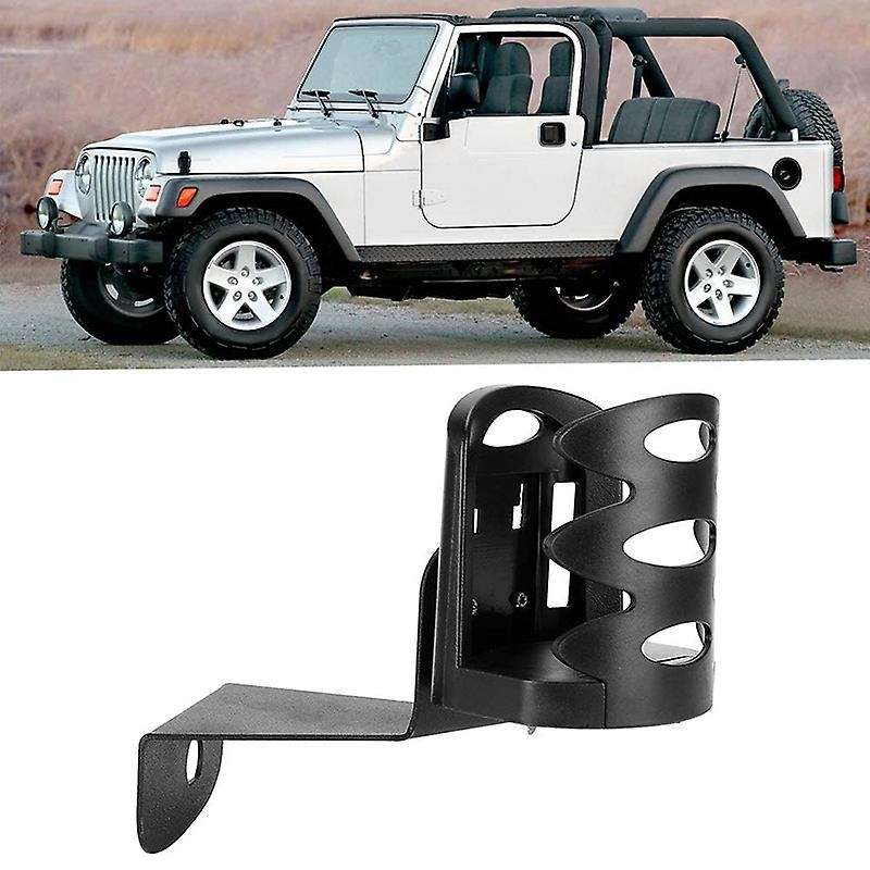 Multi-Function Drink Cup Bottle Holder, Bolt-on Stand Bracket Organizer for Wrangler TJ 1997-2006