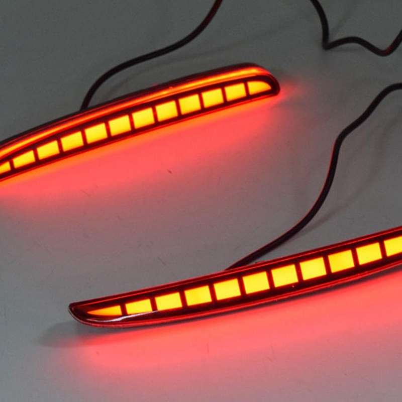 Multi-Function LED Rear Bumper Light Rear Fog Lamp Auto Bulb Brake Light Reflector for 2016 2017 201