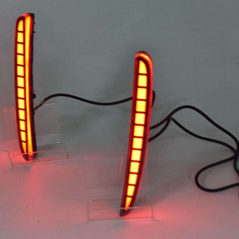 Multi-Function LED Rear Bumper Light Rear Fog Lamp Auto Bulb Brake Light Reflector for 2016 2017 201