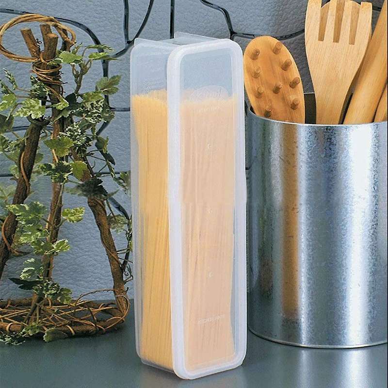 Multi-Function Pasta Spaghetti Box, Kitchen Noodle Box with Cover Food Storage Container