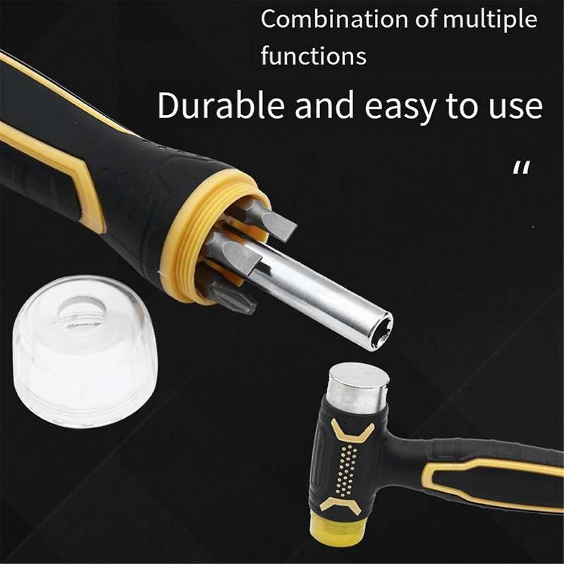 Multi-function Mounting Hammer Multi- Hammer Double-color Handle Coated Mounting Hammer Multifunctio