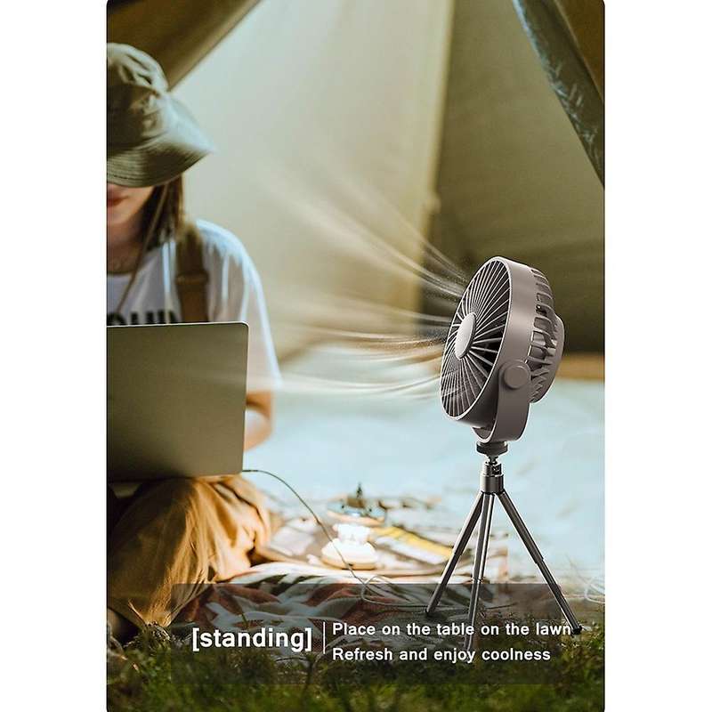 Multifunction Remote Cooler Fan with Tripod Mini Portable Ceiling Timer Fan for Home Office Outdoor