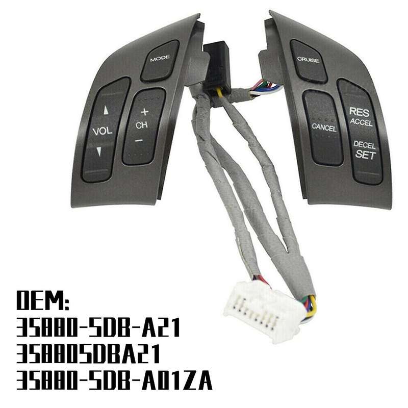 Multifunction Steering Wheel Cruise Volume Control Switch Button for Accord 2003-07 35880-SDB-A21 3