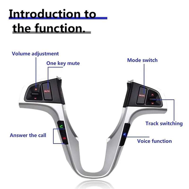 Multifunction Steering Wheel Switch with Harness for Accent Steering Wheel Button 96700-1r0304x B