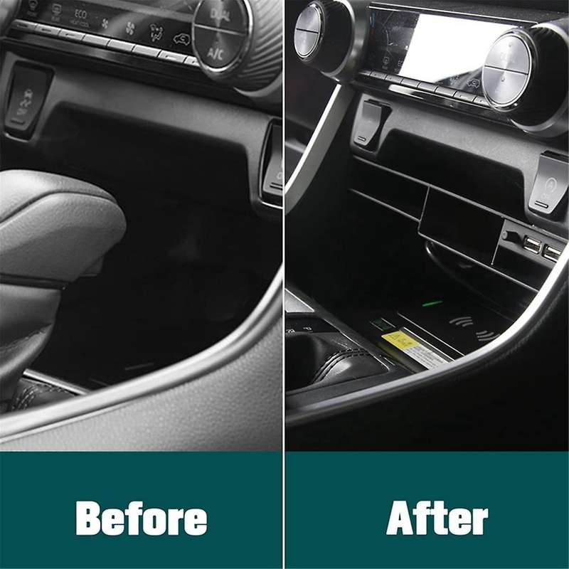 Multi-function Storage Box Center Console Organizer with 2 Usb Ports for Tray Insert Divider Storage