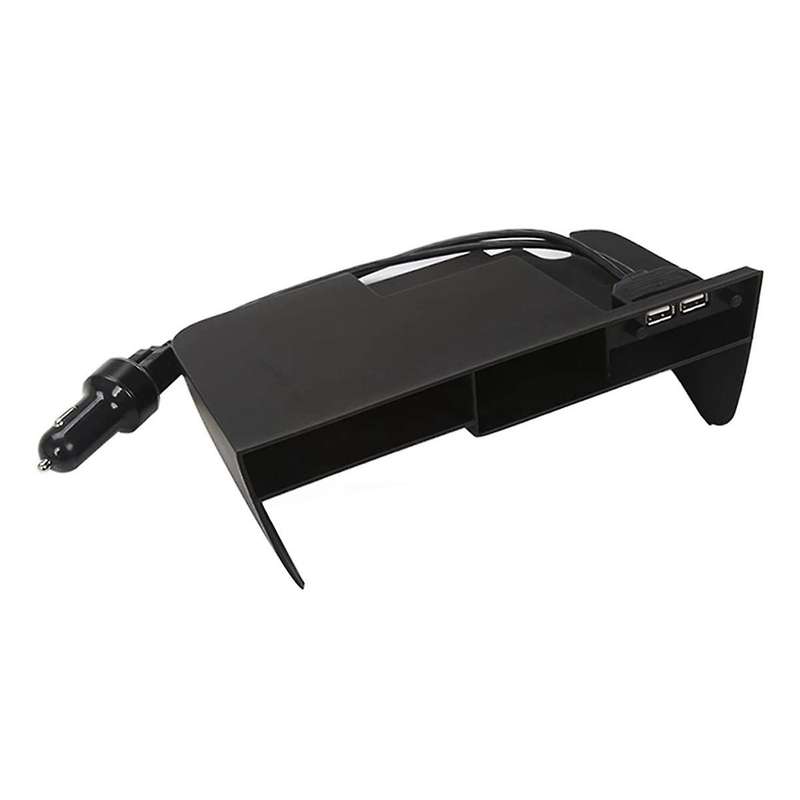 Multi-function Storage Box Center Console Organizer with 2 Usb Ports for Tray Insert Divider Storage