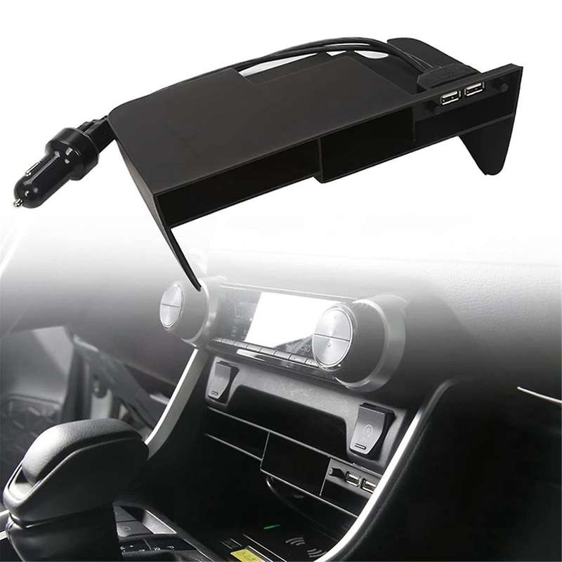 Multi-function Storage Box Center Console Organizer with 2 Usb Ports for Tray Insert Divider Storage